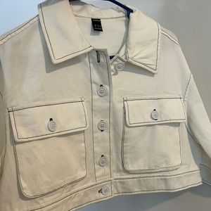 “Black Trimmed Crop Top”